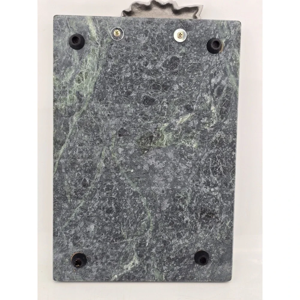 Pier One Imports Green Marble Handle Cheese Knife Set & Matching Cutting Board